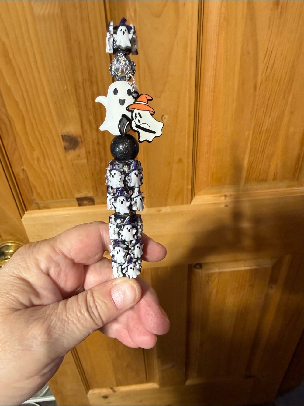 Halloween Ghost Beaded Pen
